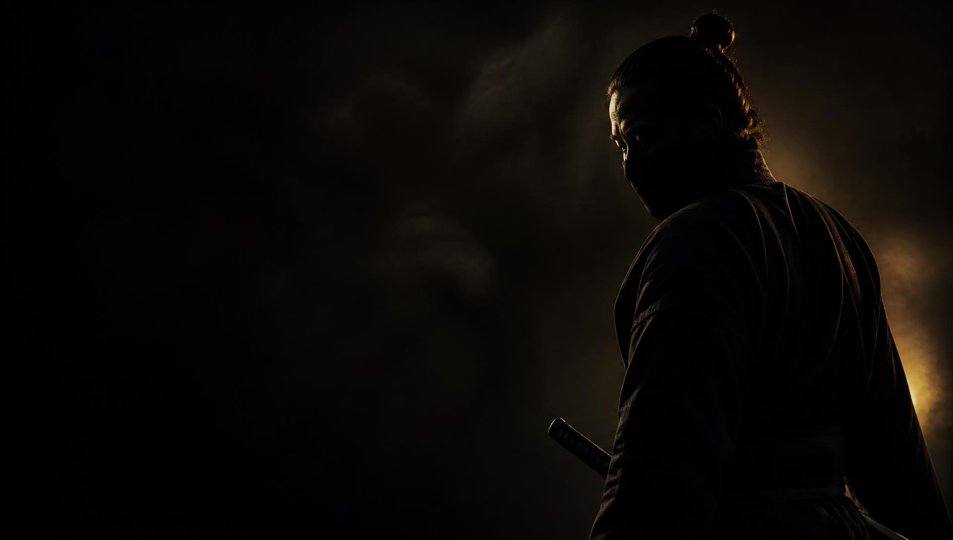 A Kōga-ryū practitioner in low light